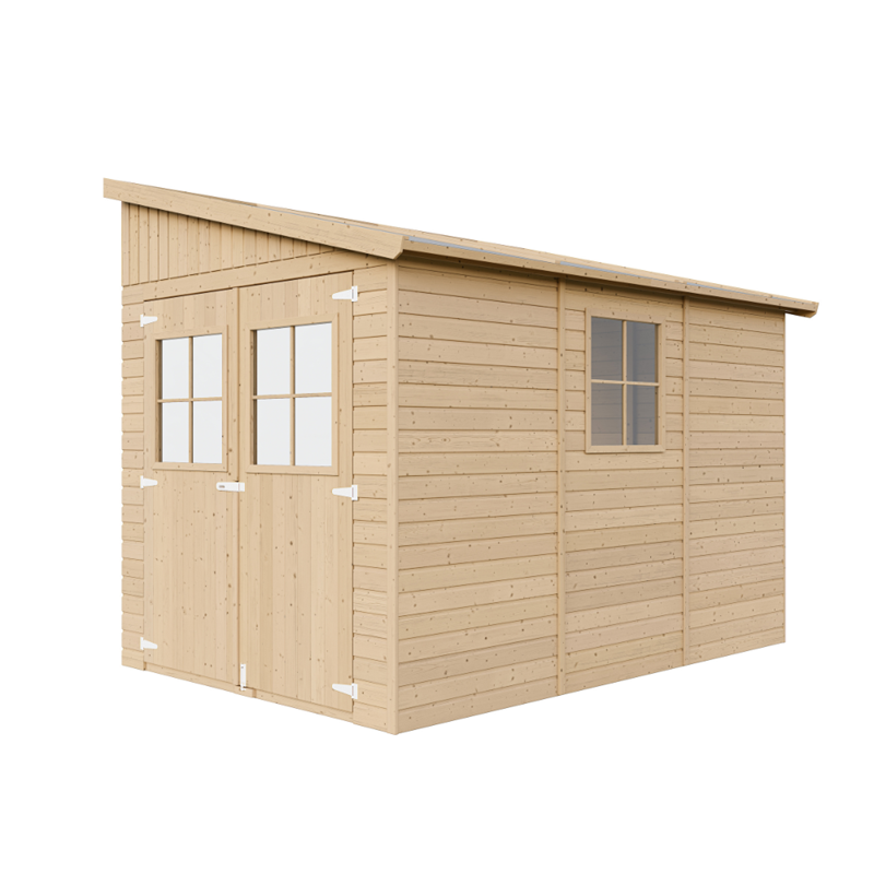 Timbela - Abri de jardin en bois (sans paroi latérale)- 6 m2 -
