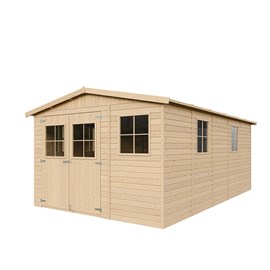 Abri de jardin en bois - h226x324x516 cm 15 m²
