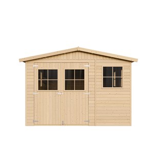 Abri de jardin en bois - h226x324x516 cm 15 m²