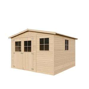 Abri de jardin en bois -  h226x316x324 cm-9 m²