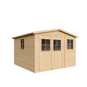 Abri de jardin en bois -  h226x316x324 cm-9 m²