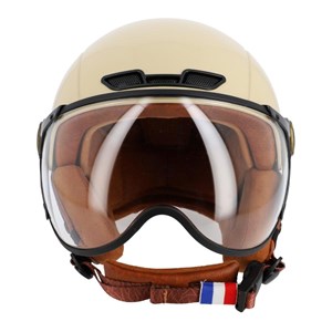 Casque vélo visière optimiz 404 Beige