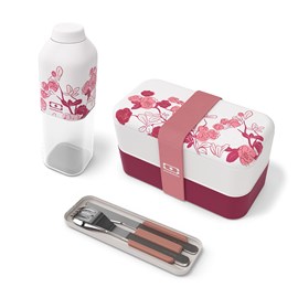 Set repas lunch box rectangle 1l magnolia