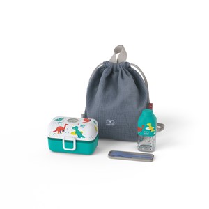 Set repas goûter enfants bleu