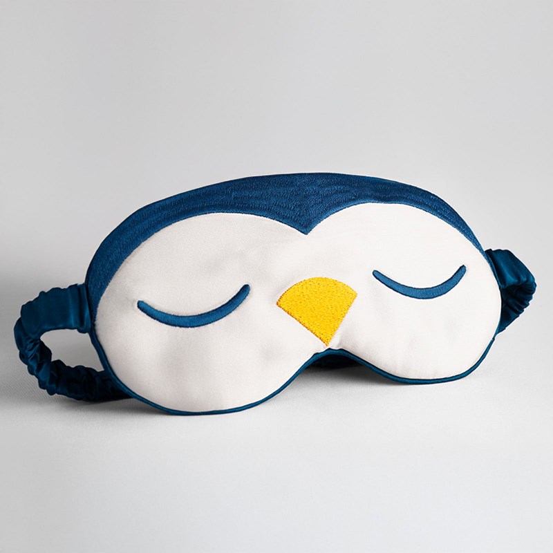 Masque de nuit laqi - soie de mûrier brodée