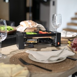 Appareil à raclette & gril pour 2 person