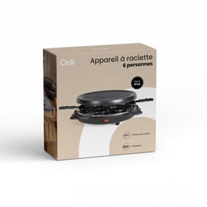 Appareil à raclette pour 6 personnes 800