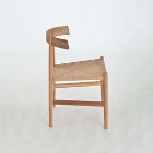 Yao - lot de 2 chaises en teck brut recyclé