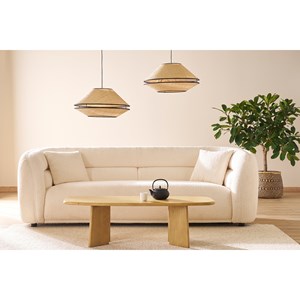 Table basse rectangulaire en bois manguier massif teinté l120 cm sota