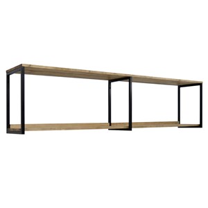Étagère murale double icub 30x160x48h.cm