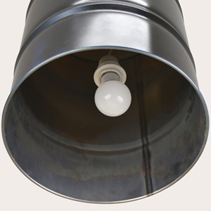 Lampe suspension amp. Led. 31x45cm noir
