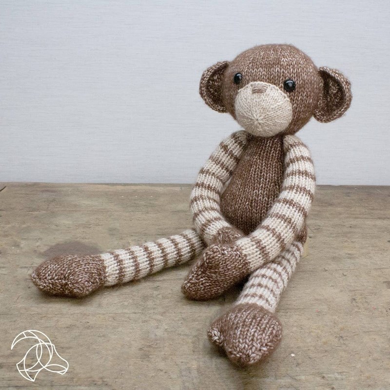 Kit à tricoter diy malinda monkey