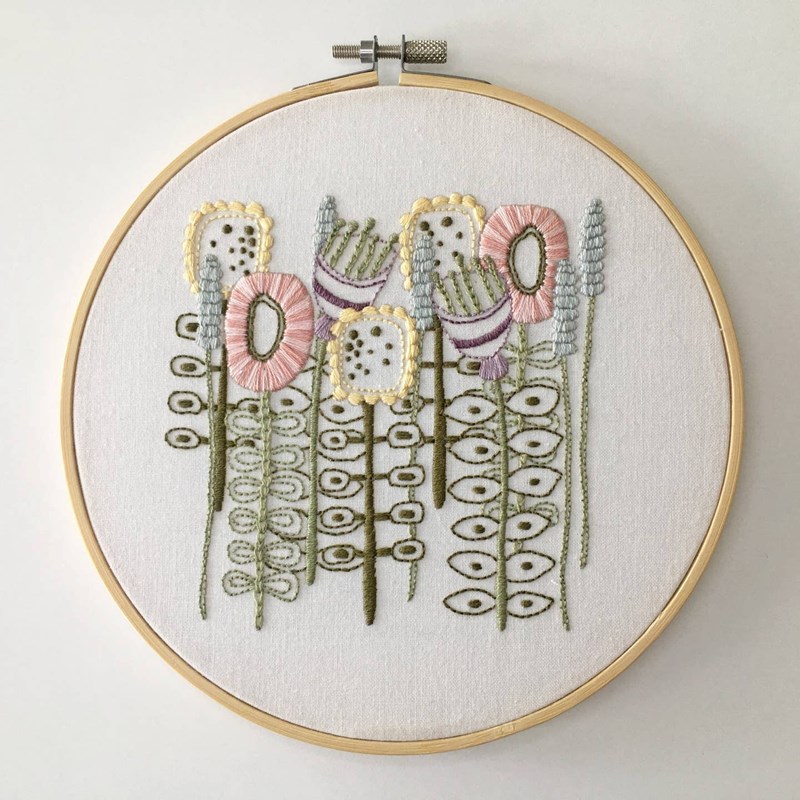 Kit de broderie florale
