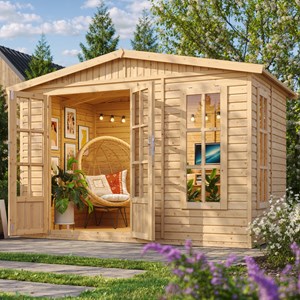 Abri de jardin en bois 6 m2 - avec des bardeaux bitumineux - noir