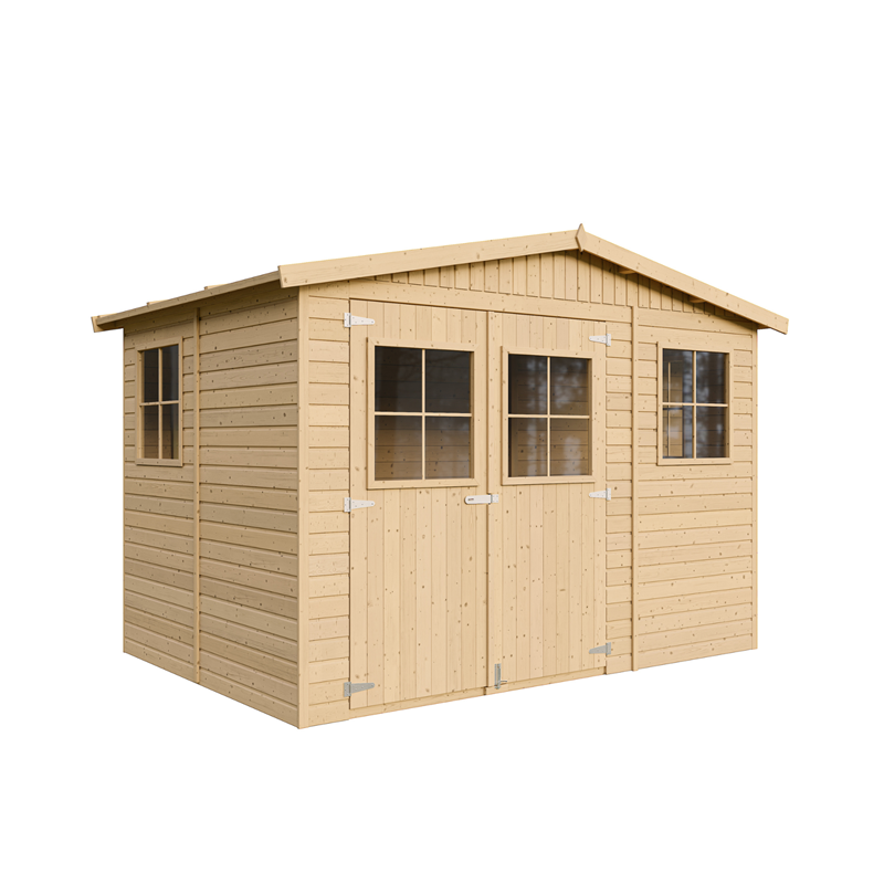 Abri de jardin en bois - h226x324x216 cm - 6 m²