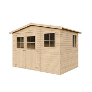 Abri de jardin en bois - h226x324x216 cm - 6 m²
