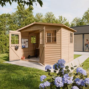 Abri de jardin en bois - h226x324x216 cm - 6 m²