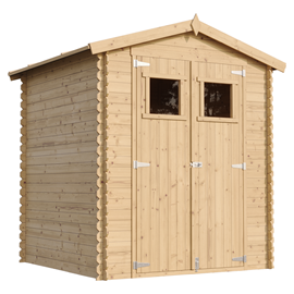 Abri de jardin en bois - l186xl196xh218 cm - 2,82 m2