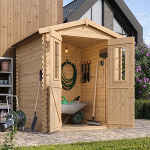 Abri de jardin en bois - l186xl196xh218 cm - 2,82 m2