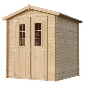 Abri de jardin en bois avec sol traité - l186xl196xh218 cm - 2,82 m2