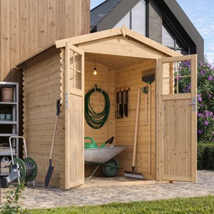 Abri de jardin en bois - l186xl196xh218 cm - 2,82 m2