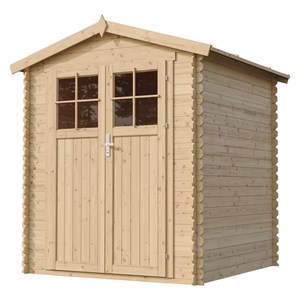 Abri de jardin en bois avec sol traité - l186xl196xh218 cm - 2,82 m2