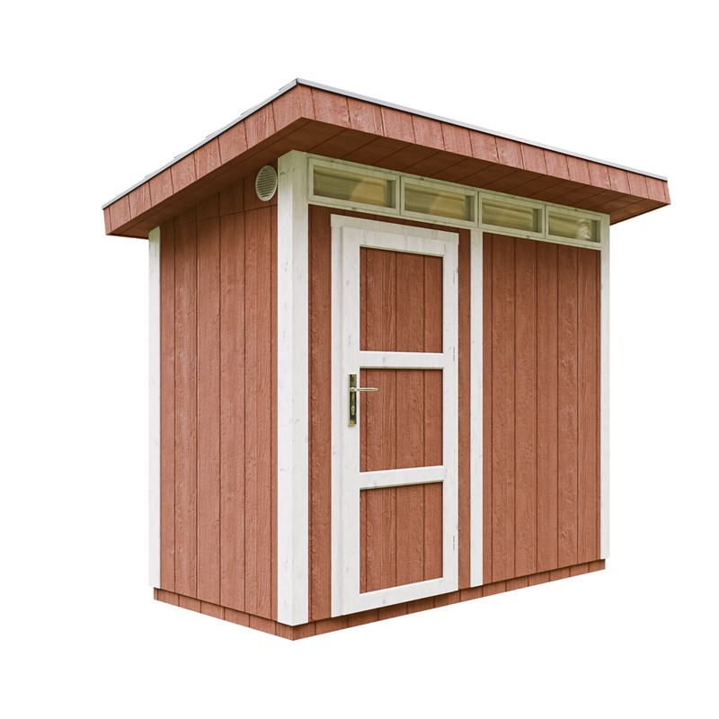 Timbela - Abri de jardin qualité premium 3m² l161xl294xh239 cm - rouge