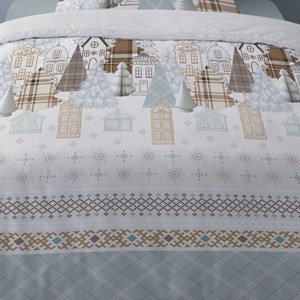 Housse de couette flanelle + 1 taie