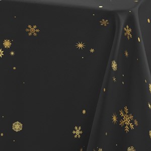 Nappe 150x240 antitache imprimé doré