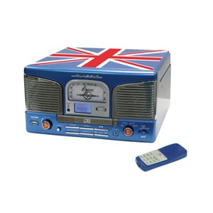 Chaîne hifi rétro platine vinyle multifo