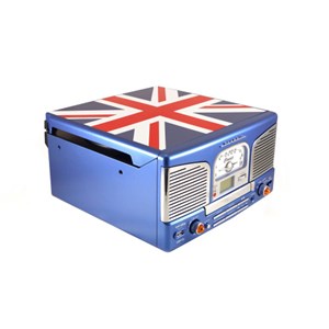 Chaîne hifi rétro platine vinyle multifo