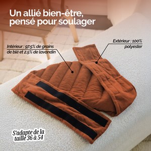 Ceinture chauffante pour lombaires Terracotta
