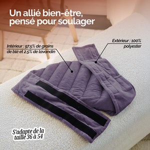Ceinture chauffante pour lombaires Violet