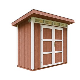 Abri de jardin qualité premium 3m² l161xl294xh239 cm - rouge