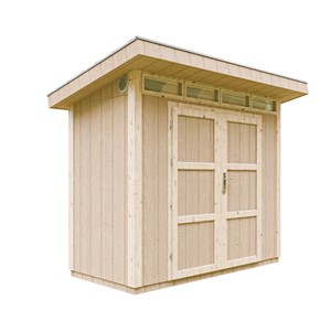 Abri de jardin qualité premium 3m² l161xl294xh239 cm - marron