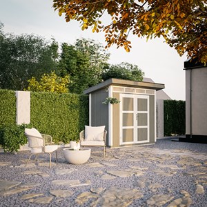 Abri de jardin qualité premium 3m² l161xl294xh239 cm - gris