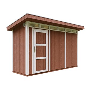 Abri de jardin qualité premium 4m² l161xl412xh239 cm - rouge