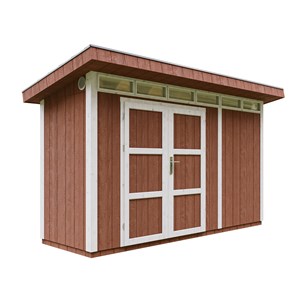 Abri de jardin qualité premium 4m²l161xl412xh239 cm - rouge