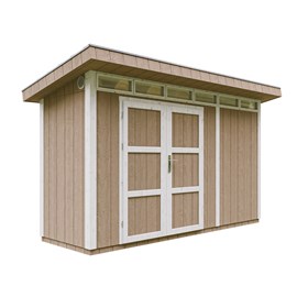 Abri de jardin qualité premium 4m² l161xl412xh239 cm - marron