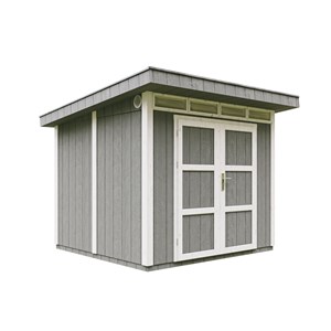 Abri de jardin qualité premium 6m² l294xl279xh237 cm - gris foncé
