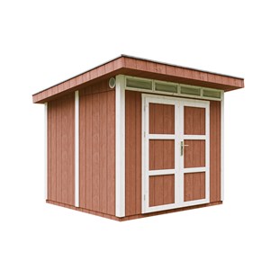 Abri de jardin qualité premium 6m² l294xl279xh237 cm - rouge