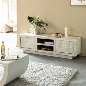 Meuble tv manguier blanchi