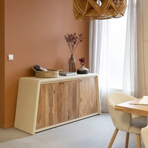 Buffet bois effet béton