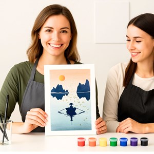 Peinture aux pochoirs facile enfants et adultes hanoi – cadeau créatif original