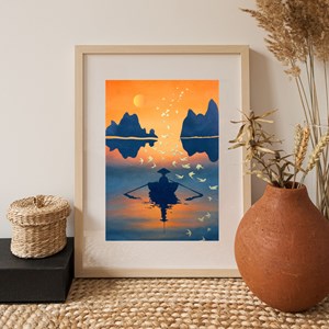 Peinture aux pochoirs facile enfants et adultes hanoi – cadeau créatif original