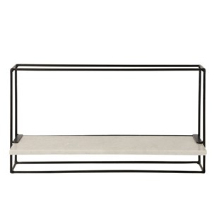 Étagère métal noir h.35cm