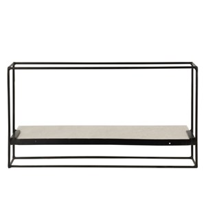 Étagère métal noir h.35cm