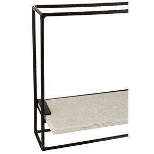 Étagère métal noir h.35cm
