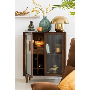 Lampe métal doré h.45cm