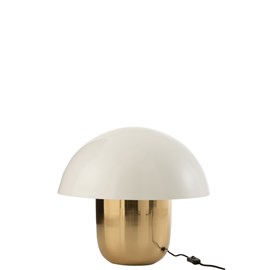 Lampe métal blanc h.44cm